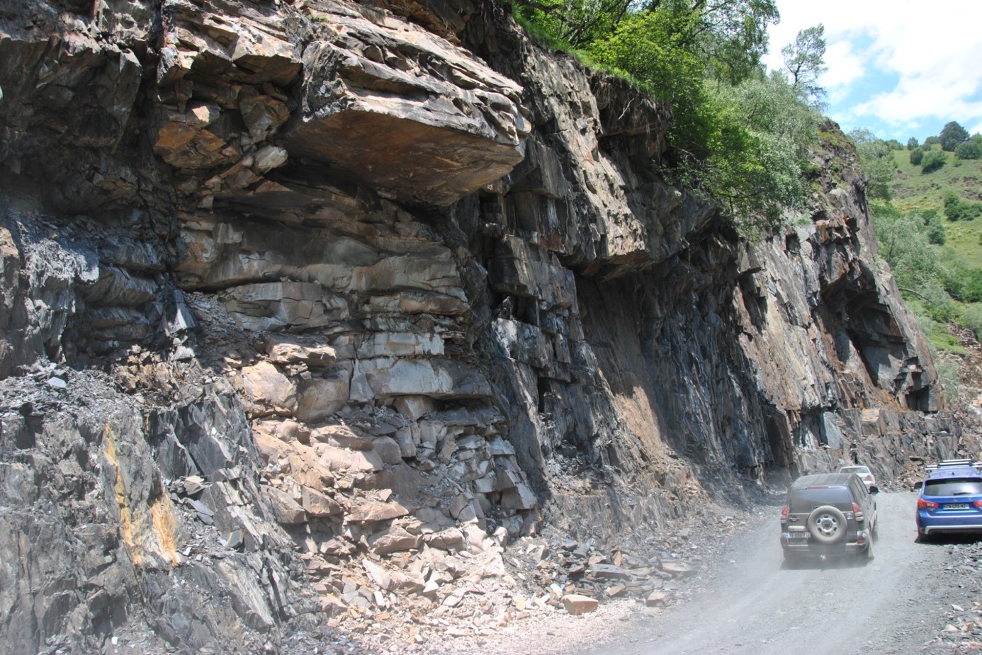 The road from Mestia to Ushguli