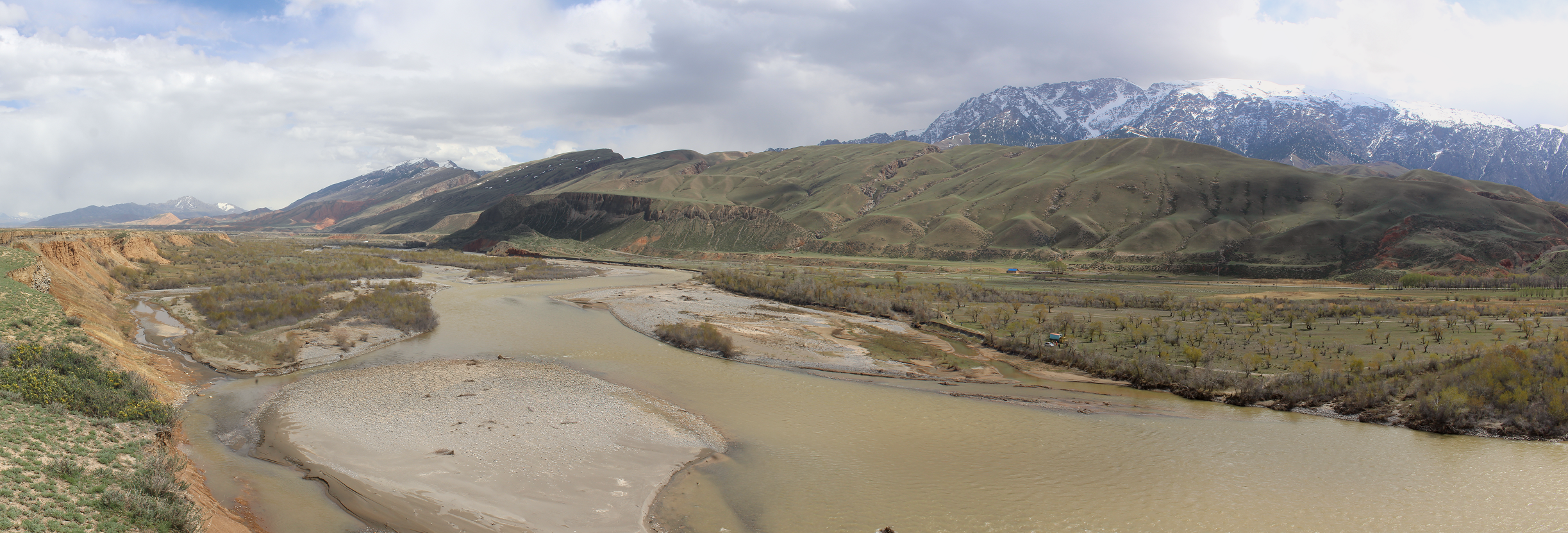 ©Florian Betz, Catholic University of Eichstaett-Ingolstadt: Wild river landscape on the Naryn, Kyrgyzstan.