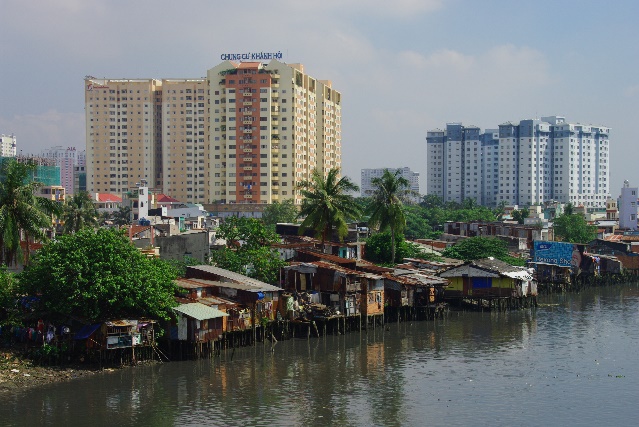 Sozialräumliche Disparitäten, Wachstum und Hochwasserrisiken in HCMC. © M. Garschagen