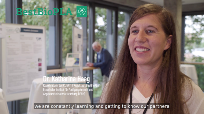 Interview with Dr. Katharina Haag (BestBioPLA) in the Client II video