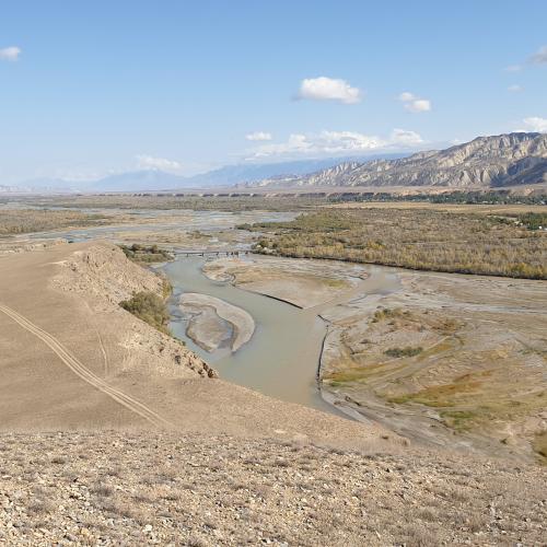 Die Flussaue des Naryn