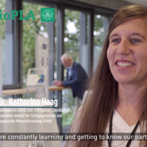 Interview with Dr. Katharina Haag (BestBioPLA) in the Client II video
