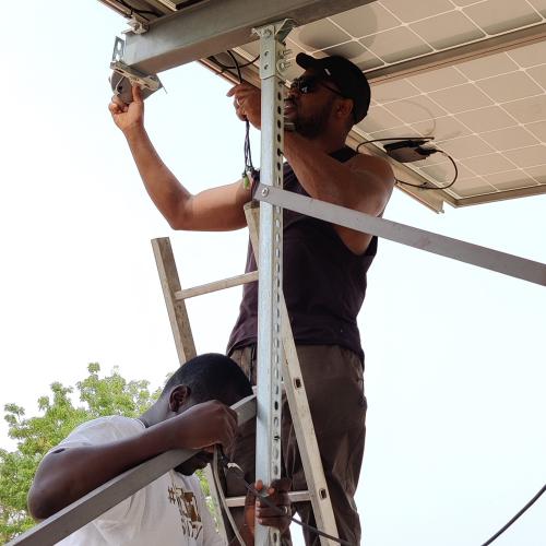 Installation der Solar-Anlage